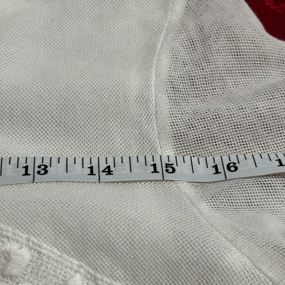 White Indigo Soul Boho Top with Bell Sleeves, Size L - Picture 12 of 14